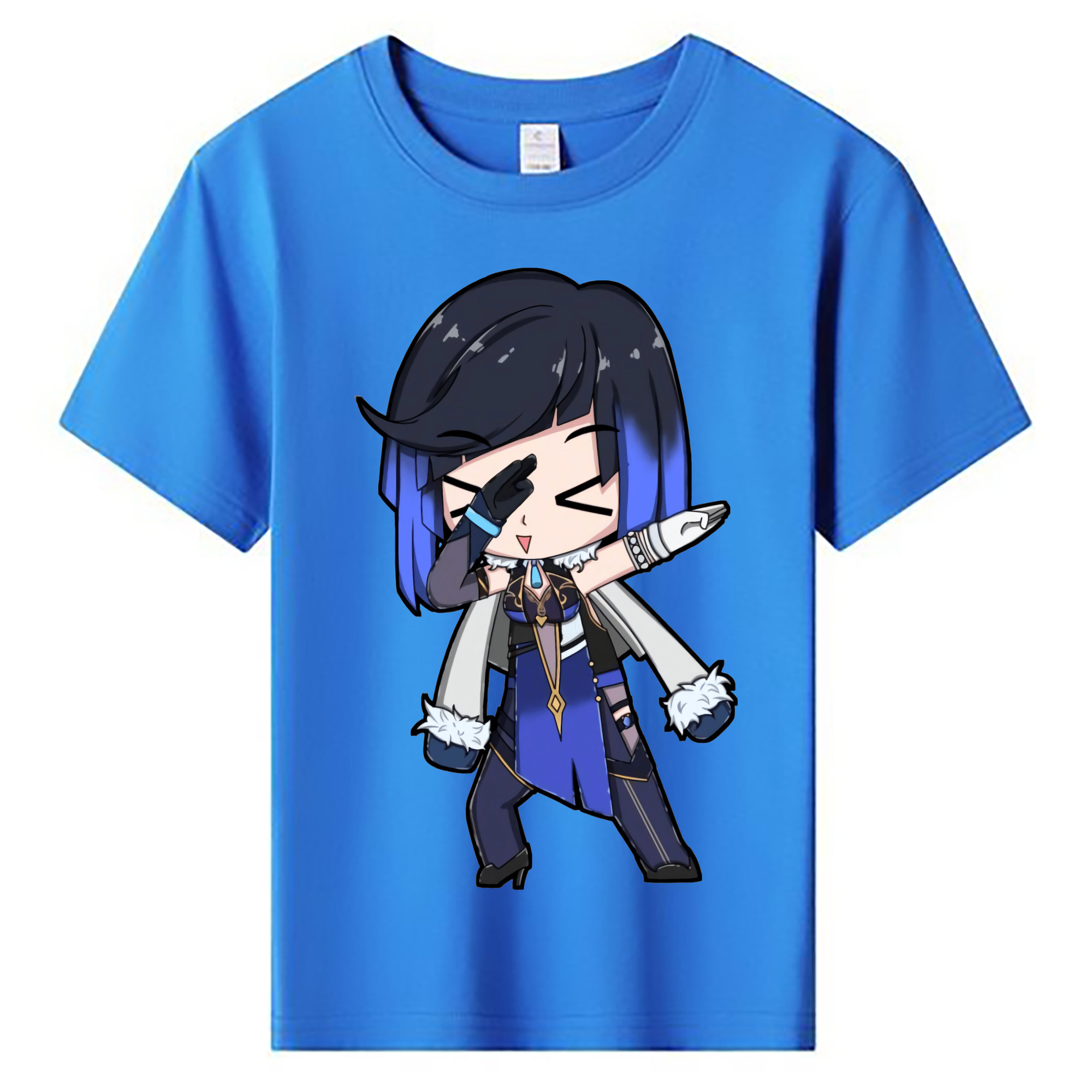げんし神 夜兰 やらん genshin Yaran 綿100％キッズTシャツ（フロントプリント）